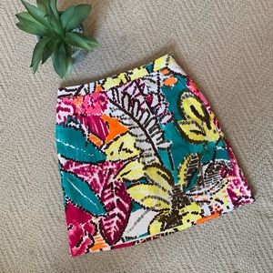 Milly of New York Printed Mini Skirt  Size 4